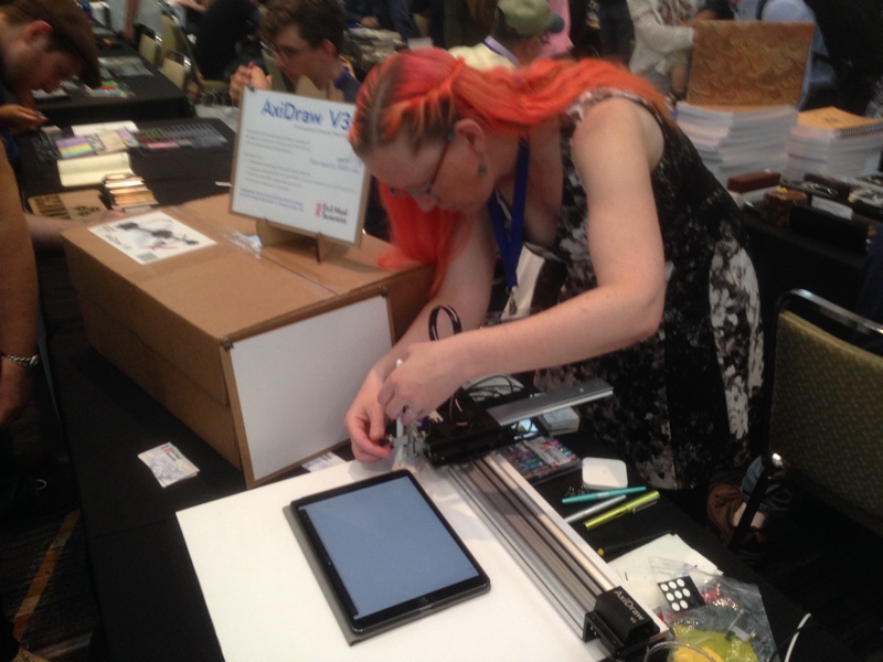 Evil Mad Scientist Lenore at the San Francisco Pen Show